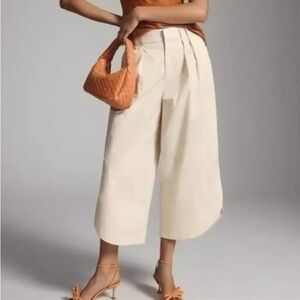 Anthropologie X Mare Mare Curved Petal Hem Chino Pants Size Medium
